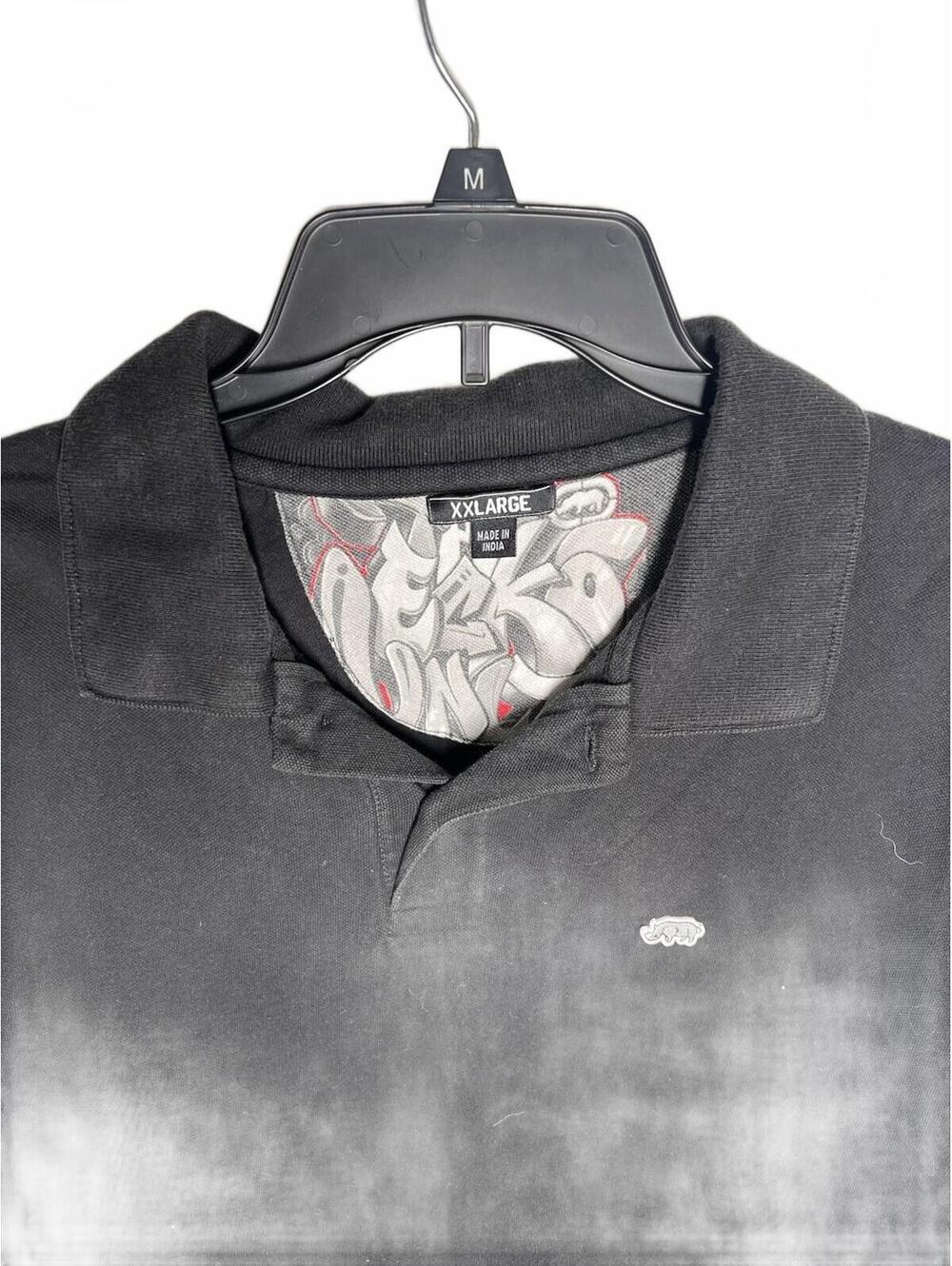 Marc Ecko Unltd Black Polo Short sleeve T Shirt Size XXL